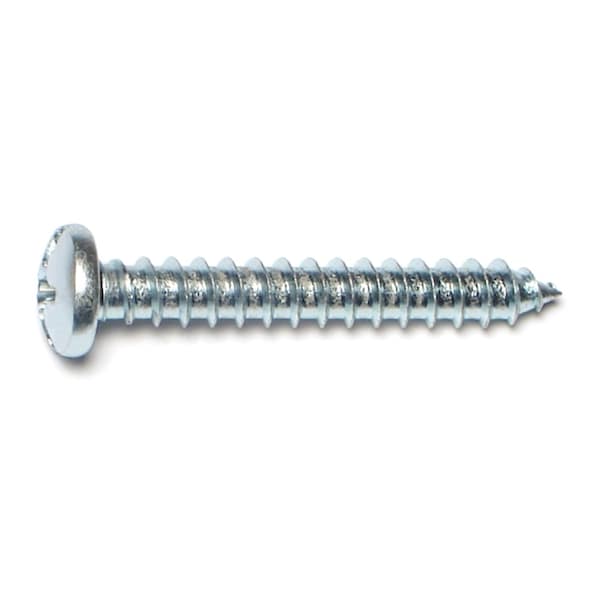 Midwest Fastener Sheet Metal Screw, #14 x 1-3/4 in, Zinc Plated Steel Pan Head Combination Phillips/Slotted Drive 03213 - main